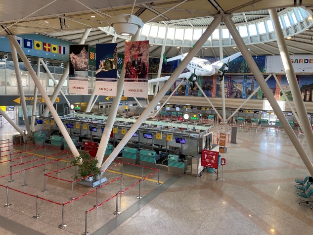 Check-in and boarding