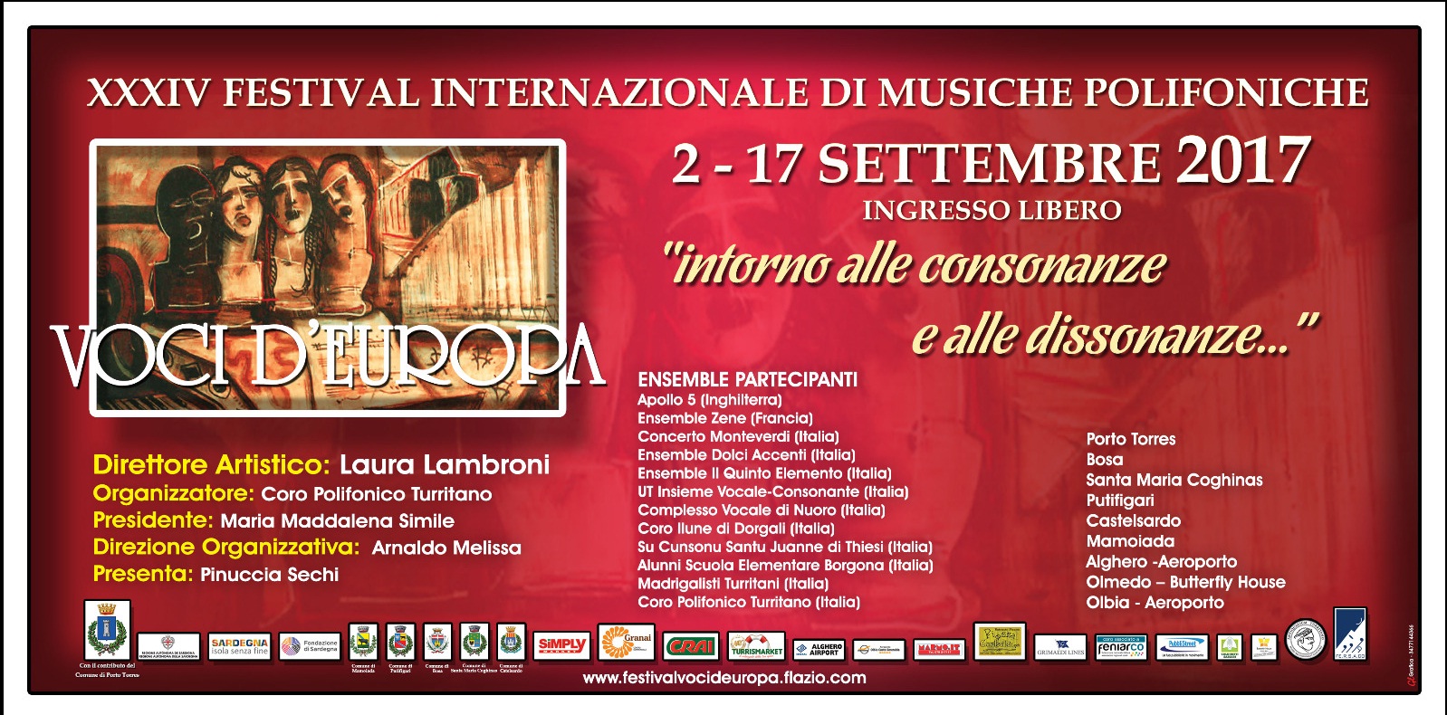 FESTIVAL VOCI D’EUROPA – 13 SETTEMBRE ORE 10.30 AEROPORTO OLBIA