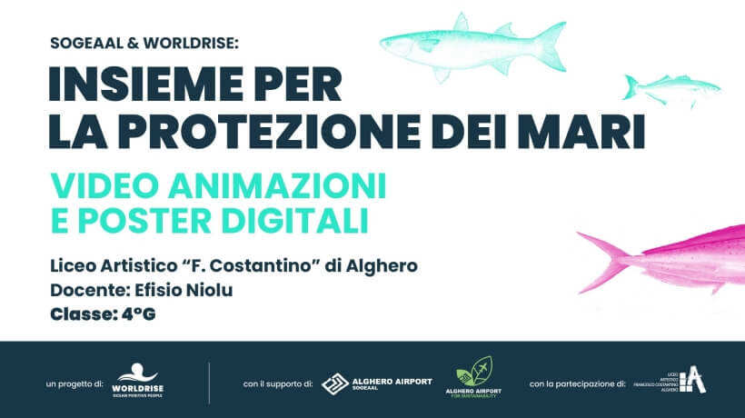 Arte, scuola e mare: ad Alghero l’impegno per l’oceano prende forma grazie a Worldrise e agli Aeroporti del Nord Sardegna