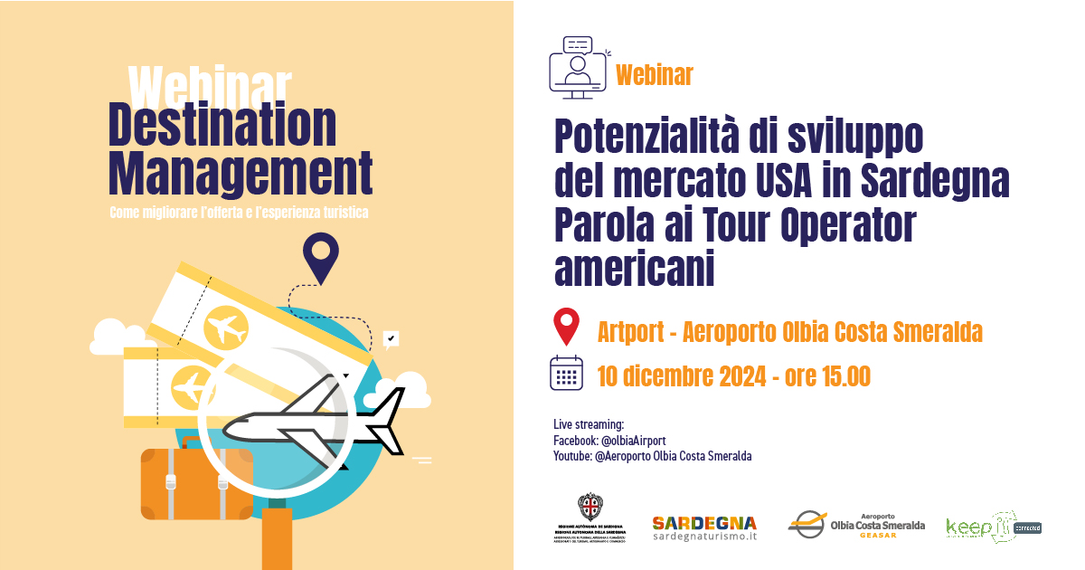 Incontro formativo “Potenzialità di sviluppo del mercato USA in Sardegna. Parola ai Tour Operator americani”