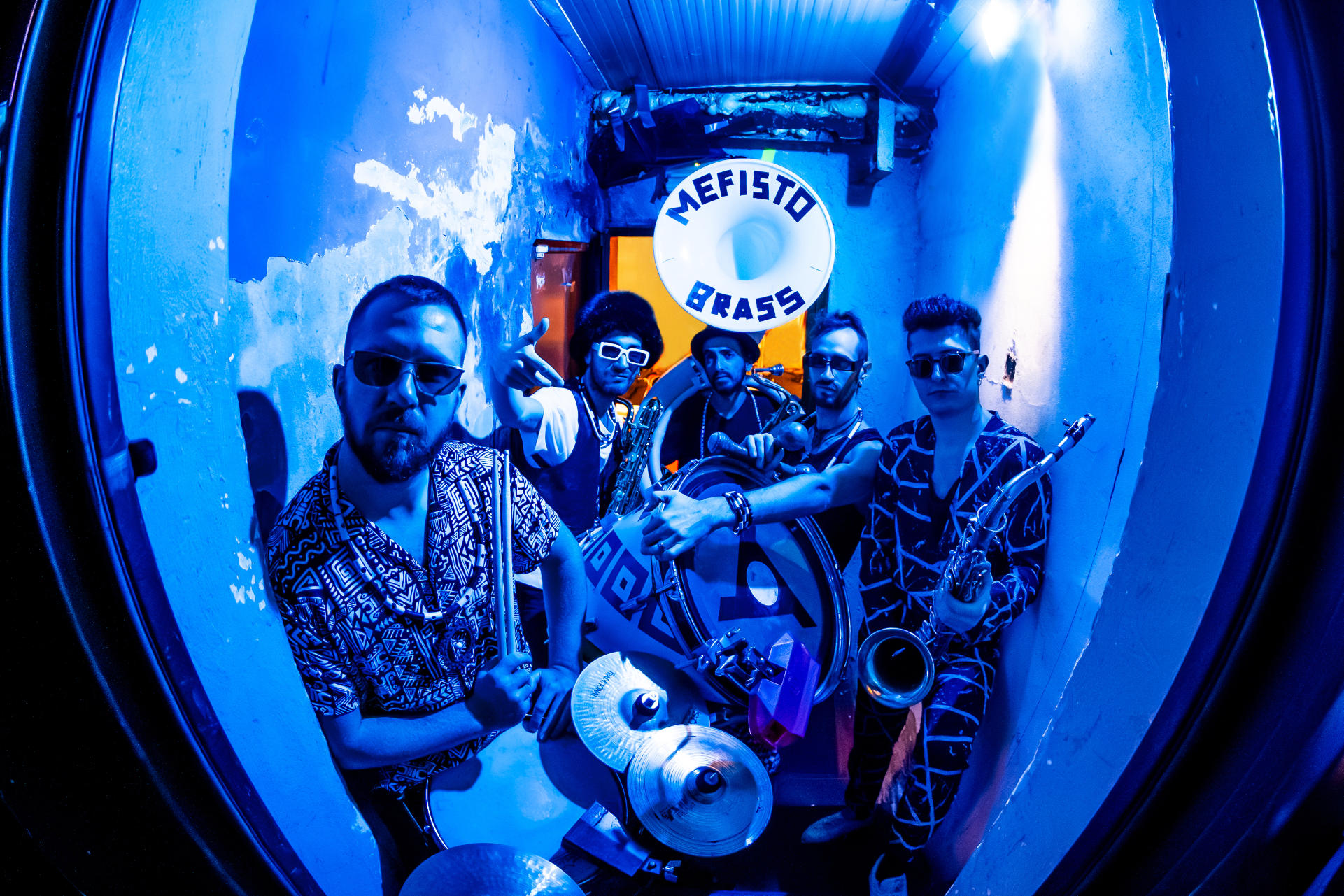 I Mefisto Brass all’aeroporto di Olbia, tra musica e Time in Jazz